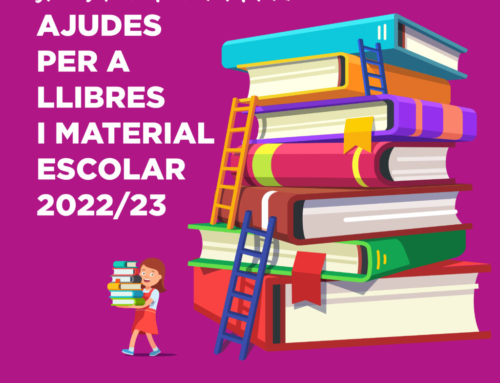 El Ayuntamiento destina 50.000 euros en ayudas a la compra de libros de texto y material escolar para el curso 2022/2023